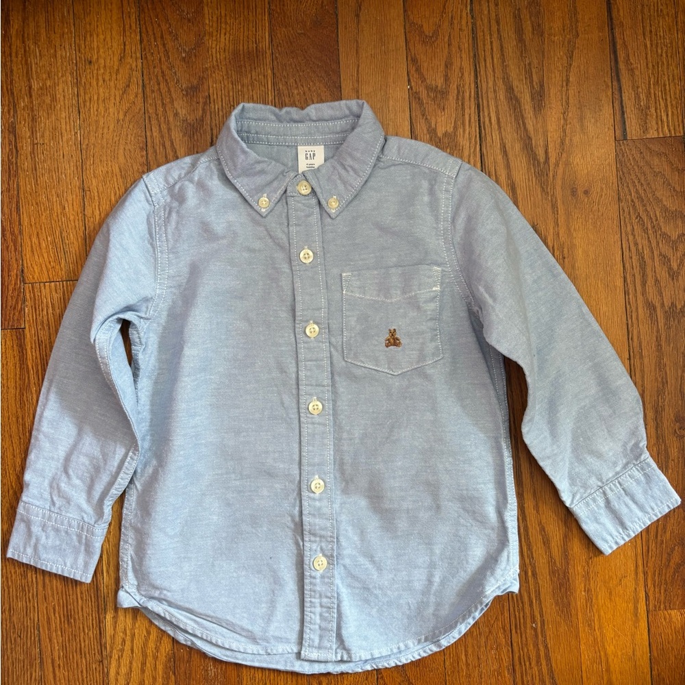 GAP Kids Blue Button-Up Shirt